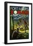 Fort Myers, Florida - Zombie Apocalypse-Lantern Press-Framed Art Print