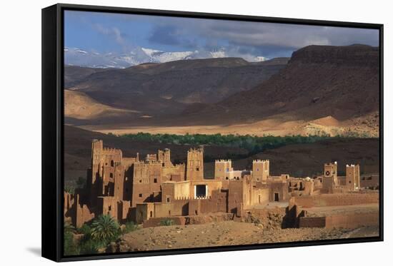 Fort of Ait Benhaddou, Ouarzazate, Morocco-Bruno Morandi-Framed Stretched Canvas