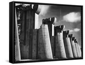 Fort Peck Dam as Featured on the Very First Cover of Life Magazine-Margaret Bourke-White-Framed Stretched Canvas