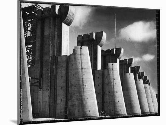 Fort Peck Dam as Featured on the Very First Cover of Life Magazine-Margaret Bourke-White-Mounted Photographic Print