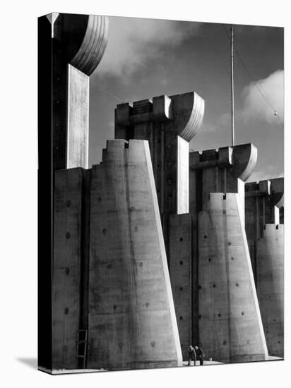 Fort Peck Dam, in the Missouri River: Image Used on First Life Magazine Cover, November 23, 1936-null-Stretched Canvas