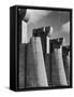 Fort Peck Dam, in the Missouri River: Image Used on First Life Magazine Cover-Margaret Bourke-White-Framed Stretched Canvas