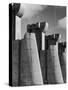 Fort Peck Dam, in the Missouri River: Image Used on First Life Magazine Cover-Margaret Bourke-White-Stretched Canvas