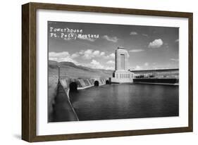 Fort Peck, Montana - Powerhouse-Lantern Press-Framed Art Print