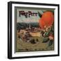 Fort Pitt Brand - Charter Oak, California - Citrus Crate Label-Lantern Press-Framed Art Print