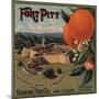 Fort Pitt Brand - Charter Oak, California - Citrus Crate Label-Lantern Press-Mounted Art Print