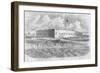 Fort Pulaski at Entrance to Savannah River-Frank Leslie-Framed Art Print