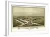 Fort Reno, Oklahoma - Panoramic Map-Lantern Press-Framed Art Print