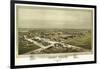 Fort Reno, Oklahoma - Panoramic Map-Lantern Press-Framed Art Print