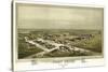 Fort Reno, Oklahoma - Panoramic Map-Lantern Press-Stretched Canvas