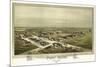 Fort Reno, Oklahoma - Panoramic Map-Lantern Press-Mounted Premium Giclee Print