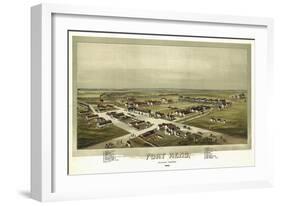 Fort Reno, Oklahoma - Panoramic Map-Lantern Press-Framed Art Print