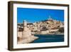 Fort Saint-Jean and old port of third largest city in France, Marseille, Provence, France on the...-null-Framed Photographic Print