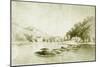 Fort St Davis and the Schuylkill Rapids, c.1912-American School-Mounted Giclee Print