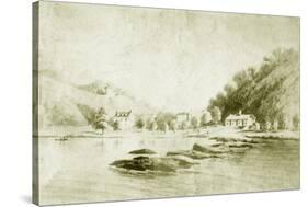 Fort St Davis and the Schuylkill Rapids, c.1912-American School-Stretched Canvas