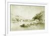 Fort St Davis and the Schuylkill Rapids, c.1912-American School-Framed Giclee Print