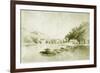 Fort St Davis and the Schuylkill Rapids, c.1912-American School-Framed Giclee Print