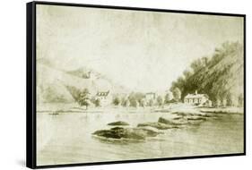 Fort St Davis and the Schuylkill Rapids, c.1912-American School-Framed Stretched Canvas