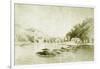 Fort St Davis and the Schuylkill Rapids, c.1912-American School-Framed Giclee Print