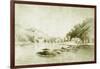 Fort St Davis and the Schuylkill Rapids, c.1912-American School-Framed Giclee Print