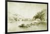 Fort St Davis and the Schuylkill Rapids, c.1912-American School-Framed Giclee Print