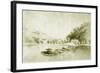 Fort St Davis and the Schuylkill Rapids, c.1912-American School-Framed Giclee Print