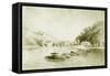 Fort St Davis and the Schuylkill Rapids, c.1912-American School-Framed Stretched Canvas