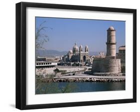 Fort St. Jean and Cathedrale De La Major, Marseille, Bouches-Du-Rhone, Provence, France-Roy Rainford-Framed Photographic Print