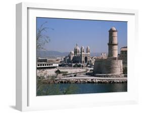 Fort St. Jean and Cathedrale De La Major, Marseille, Bouches-Du-Rhone, Provence, France-Roy Rainford-Framed Photographic Print