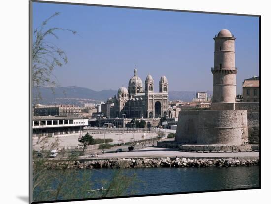 Fort St. Jean and Cathedrale De La Major, Marseille, Bouches-Du-Rhone, Provence, France-Roy Rainford-Mounted Photographic Print