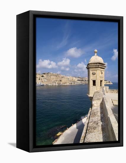 Fort St. Michael, Senglea, Grand Harbour, Valletta, Malta, Mediterranean, Europe-Hans Peter Merten-Framed Stretched Canvas