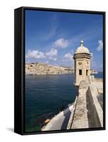 Fort St. Michael, Senglea, Grand Harbour, Valletta, Malta, Mediterranean, Europe-Hans Peter Merten-Framed Stretched Canvas