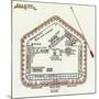 Fort Sumter Ground Plan, Situated in the Harbor of Charleston, SC, 1860-null-Mounted Giclee Print