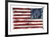 Fort Sumter's US Flag after the Bombardment, as Raised in New York in 1861 by Major Anderson-null-Framed Giclee Print