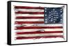 Fort Sumter's US Flag after the Bombardment, as Raised in New York in 1861 by Major Anderson-null-Framed Stretched Canvas