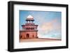 Fort Tower, Detail of Taj Mahal Architectural Complex in Agra, India-Serg Zastavkin-Framed Photographic Print