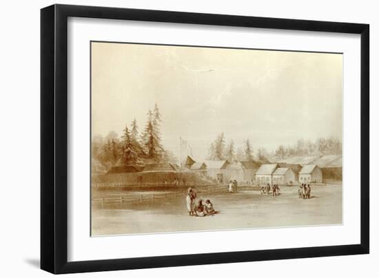 Fort Vancouver, 1845-Henry Warre-Framed Giclee Print