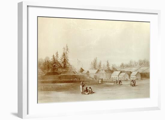 Fort Vancouver, 1845-Henry Warre-Framed Giclee Print