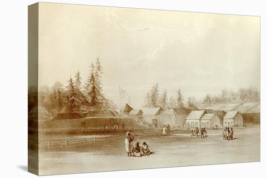 Fort Vancouver, 1845-Henry Warre-Stretched Canvas