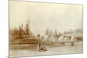 Fort Vancouver, 1845-Henry Warre-Mounted Premium Giclee Print