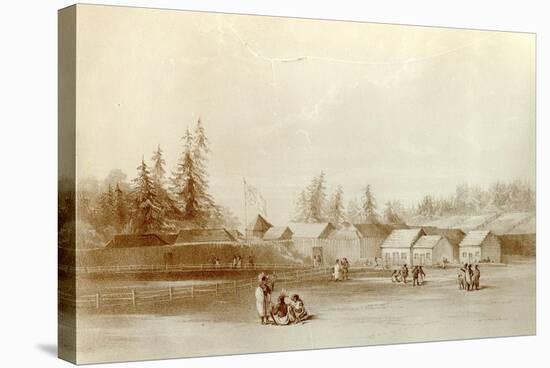 Fort Vancouver, 1845-Henry Warre-Stretched Canvas