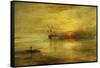 Fort Vimieux-J. M. W. Turner-Framed Stretched Canvas