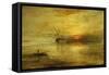 Fort Vimieux-J. M. W. Turner-Framed Stretched Canvas