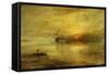 Fort Vimieux-J. M. W. Turner-Framed Stretched Canvas