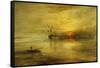 Fort Vimieux-J. M. W. Turner-Framed Stretched Canvas