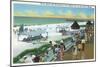 Fort Walton, Florida - View of Beach, Boardwalk, Gulf of Mexico-Lantern Press-Mounted Art Print