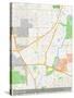 Fort Wayne, United States of America Map-null-Stretched Canvas