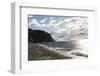 Fort Worden State Park, Post Townsend, Washington State. Flock of seagulls on the coast beach.-Jolly Sienda-Framed Photographic Print