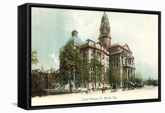 Fort Worth Courthouse-null-Framed Stretched Canvas