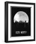 Fort Worth Skyline Black-null-Framed Art Print